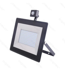 FARO LED SLIM CON SENSORE IP65 50W - 4500 LUMEN - 4000K LUCE NATURALE - ANGOLO FASCIO 120º MISURA L262*W271.3*H58mm CRI:≥70Ra FARO LED SLIM CON SENSORE IP65 50W - 4500 LUMEN - 4000K LUCE NATURALE - ANGOLO FASCIO 120º MISURA L262*W271.3*H58mm CRI:≥70Ra