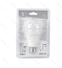 LAMPADINA LED A5 A60 12W CON SENSORE ATTACCO E27 - 1000 LUMEN - 6500K LUCE FREDDA - GRANDE ANGOLO 280 MISURA D60*H125mm CRI80Ra