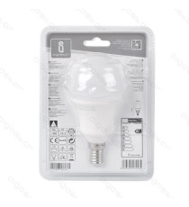 LAMPADINA LED A5 A60 9W ATTACCO E14 - 720 LUMEN - 3000K LUCE CALDA - GRANDE ANGOLO 280 GRADI MISURA D60*H115mm CRI80Ra