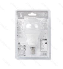 LAMPADINA LED A5 A60 9W ATTACCO E14 - 765 LUMEN - 6400K LUCE FREDDA - GRANDE ANGOLO 280 GRADI MISURA D60*H115mm CRI80Ra