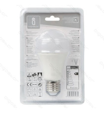 LAMPADINA LED A5 A60 9W ATTACCO E27 - 765 LUMEN - 4000K LUCE NATURALE - GRANDE ANGOLO 280 GRADI MISURA D60*H112mm CRI80Ra