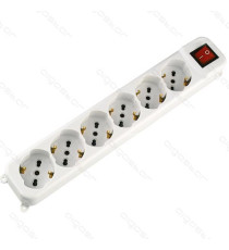 MULTIPRESA CIABATTA ELETTRICA 5 POSTI CON INTERRUTTORE GENERALE -CAVO DA 1,5 METRI-SPINA 16A 250V-2500W- CON PROTEZIONE BAMBINI MULTIPRESA CIABATTA ELETTRICA 5 POSTI CON INTERRUTTORE GENERALE -CAVO DA 1,5 METRI-SPINA 16A 250V-2500W- CON PROTEZIONE BAMBINI
