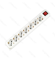 MULTIPRESA CIABATTA ELETTRICA 6 POSTI CON INTERRUTTORE GENERALE -CAVO DA 1,5 METRI-SPINA 16A 250V-2500W- CON PROTEZIONE BAMBINI MULTIPRESA CIABATTA ELETTRICA 6 POSTI CON INTERRUTTORE GENERALE -CAVO DA 1,5 METRI-SPINA 16A 250V-2500W- CON PROTEZIONE BAMBINI