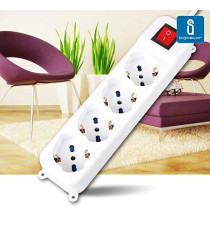 MULTIPRESA CIABATTA ELETTRICA SCHUKO 4 POSTI CON INTERRUTTORE GENERALE CAVO DA 1,5 METRI SPINA 16A 250V 2500W PROTEZIONE BAMBINI MULTIPRESA CIABATTA ELETTRICA SCHUKO 4 POSTI CON INTERRUTTORE GENERALE CAVO DA 1,5 METRI SPINA 16A 250V 2500W PROTEZIONE BAMBINI
