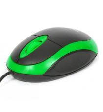 MOUSE OMEGA OTTICO NERO CON LINEE ROSSE OM06VR CON CAVO USB 125CM - 800DPI - 2 TASTI + ROTELLA SCROLLER - DESIGN SIMMETRICO
