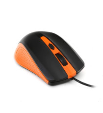 MOUSE OMEGA OTTICO VERDE E NERO OM05BL CON CAVO USB 125CM - 1000DPI - 2 TASTI + ROTELLA SCROLLER - DESIGN SIMMETRICO