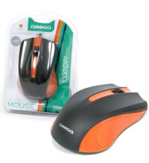 MOUSE OMEGA OTTICO VERDE E NERO OM05BL CON CAVO USB 125CM - 1000DPI - 2 TASTI + ROTELLA SCROLLER - DESIGN SIMMETRICO