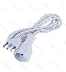 PROLUNGA ELETTRICA 5 METRI - SPINA E PRESA 16A/250V~2P+E MAX 3500W - FILO: H05VV-F 3G1.0mm CON PROTEZIONE BAMBINI PROLUNGA ELETTRICA 5 METRI - SPINA E PRESA 16A/250V~2P+E MAX 3500W - FILO: H05VV-F 3G1.0mm CON PROTEZIONE BAMBINI