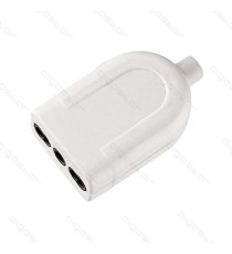 PRESA SHUKO 16A/250V 1 FORO P30&P17/P11 BIANCA MAX 1500W - TIPO ITALIANA - COSTRUITA CON MATERIALI DI ALTA QUALITA' 