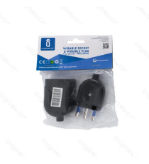 PRESA + SPINA 16A 250V 2P+T BIANCA MAX 1500W - TIPO ITALIANA - COSTRUITA CON MATERIALI DI ALTA QUALITA' - CERTIFICAZIONE CE