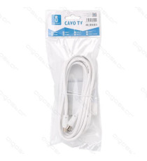 CAVO ANTENNA TV 1,5MT MASCHIO/FEMMINA BIANCO CERTIFICAZIONE CE 
