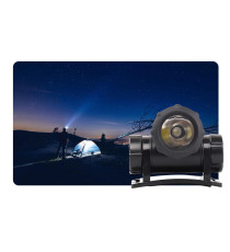 TORCIA LAMPADA LED DA TESTA FRONTALE BLACK 1 LED - 80LM - 1,8W LUCE BIANCA 6500K - DISTANZA 50MT - IPX3 MISURA L70*W70*H55mm TORCIA LAMPADA LED DA TESTA FRONTALE BLACK 1 LED - 80LM - 1,8W LUCE BIANCA 6500K - DISTANZA 50MT - IPX3 MISURA L70*W70*H55mm