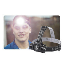 TORCIA LAMPADA LED DA TESTA FRONTALE BLACK 1 LED - 80LM - 1,8W LUCE BIANCA 6500K - DISTANZA 50MT - IPX3 MISURA L70*W70*H55mm TORCIA LAMPADA LED DA TESTA FRONTALE BLACK 1 LED - 80LM - 1,8W LUCE BIANCA 6500K - DISTANZA 50MT - IPX3 MISURA L70*W70*H55mm