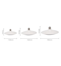 LAMPADINA LED UFO 20W ATTACCO E27 - 1660 LUMEN - 6000K LUCE FREDDA - ANGOLO 120 GRADI MISURA D160*H78mm CRI80Ra