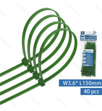 FASCETTA FERMACAVO IN NYLON 3,6mmX150mm NERA - CONFEZIONE DA 40 PEZZI - NYLON 66 - FASCETTE FERMACAVI FASCETTA FERMACAVO IN NYLON 3,6mmX150mm NERA - CONFEZIONE DA 40 PEZZI - NYLON 66 - FASCETTE FERMACAVI