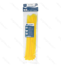 FASCETTA FERMACAVO IN NYLON 3,6mmX250mm GIALLA - CONFEZIONE DA 40 PEZZI - NYLON 66 - FASCETTE FERMACAVI FASCETTA FERMACAVO IN NYLON 3,6mmX250mm GIALLA - CONFEZIONE DA 40 PEZZI - NYLON 66 - FASCETTE FERMACAVI