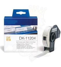 ETICHETTE DK11204 17mmX54mm COMPATIBILI BIANCHE ROTOLO DA 400 PZ PER BROTHER QL1000 1050 1060 WHITE DK-11204 CON SUPPORTO ETICHETTE DK11204 17mmX54mm COMPATIBILI BIANCHE ROTOLO DA 400 PZ PER BROTHER QL1000 1050 1060 WHITE DK-11204 CON SUPPORTO