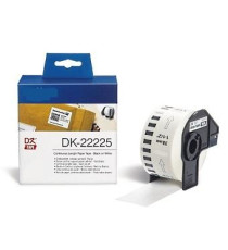 ETICHETTE BROTHER DK22225 38mmX30.48metri COMPATIBILI BIANCHE ROTOLO CONTINUO PER BROTHER QL1000 1050 1060 WHITE DK-22225