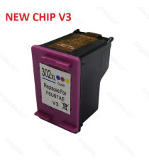 CARTUCCIA HP 302XL NERA NEW CHIP V3 COMPATIBILE PER HP 3830 3832 4650 1110 2130 3630 4520 F6U68AE CAPACITA' 20ML  CARTUCCIA HP 302XL NERA NEW CHIP V3 COMPATIBILE PER HP 3830 3832 4650 1110 2130 3630 4520 F6U68AE CAPACITA' 20ML