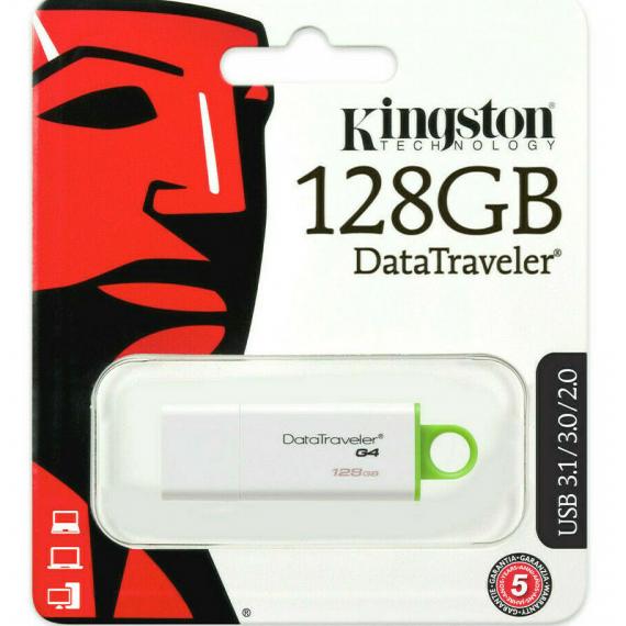 PENDRIVE 128 GB DTIG4 3.0 DTIG4128GB KINGSTON DATATRAVEL 128GB G4 USB 3.0  DTIG4128GB