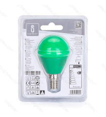 LAMPADINA LED LUCE BLU A5 G45 4W ATTACCO E14 - GRANDE ANGOLO 230 MISURA D45*H80mm (EQUIVALENTE A 30W AD INCADESCENZA)