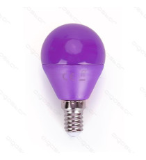 LAMPADINA LED LUCE ARANCIONE A5 G45 4W ATTACCO E14 - GRANDE ANGOLO 230 MISURA D45*H80mm (EQUIVALENTE A 30W AD INCADESCENZA)