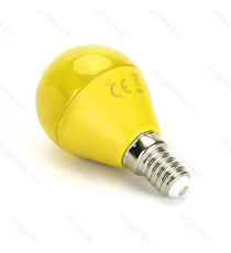 LAMPADINA LED LUCE VIOLA A5 G45 4W ATTACCO E14 - GRANDE ANGOLO 230 MISURA D45*H80mm (EQUIVALENTE A 30W AD INCADESCENZA)