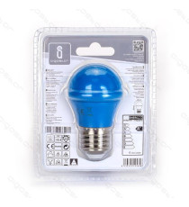 LAMPADINA LED LUCE ROSSA A5 G45 4W ATTACCO E27 - GRANDE ANGOLO 230 MISURA D45*H80mm (EQUIVALENTE A 30W AD INCADESCENZA)