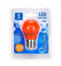 LAMPADINA LED LUCE VERDE A5 G45 4W ATTACCO E27 - GRANDE ANGOLO 230 MISURA D45*H80mm (EQUIVALENTE A 30W AD INCADESCENZA)