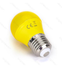 LAMPADINA LED LUCE VIOLA A5 G45 4W ATTACCO E27 - GRANDE ANGOLO 230 MISURA D45*H80mm (EQUIVALENTE A 30W AD INCADESCENZA)