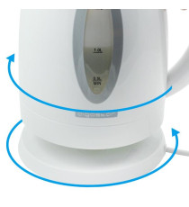 BOLLITORE ELETTRICO IN PLASTICA BIANCO E GRIGIO - 1100W  - CAPACITA' 1 LITRO - SPEGNIMENTO AUTOMATICO A BOLLITURA BOLLITORE ELETTRICO IN PLASTICA BIANCO E GRIGIO - 1100W  - CAPACITA' 1 LITRO - SPEGNIMENTO AUTOMATICO A BOLLITURA