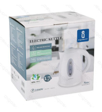 BOLLITORE ELETTRICO IN PLASTICA BIANCO E GRIGIO - 1100W  - CAPACITA' 1 LITRO - SPEGNIMENTO AUTOMATICO A BOLLITURA BOLLITORE ELETTRICO IN PLASTICA BIANCO E GRIGIO - 1100W  - CAPACITA' 1 LITRO - SPEGNIMENTO AUTOMATICO A BOLLITURA