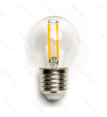 LAMPADINA LED FILAMENTO G45 4W ATTACCO E14 470 LUMEN 2700K LUCE CALDA D45*H78mm ANGOLO 360 GRADI EQUIVALE A 40W AD INCADESCENZA LAMPADINA LED FILAMENTO G45 4W ATTACCO E14 470 LUMEN 2700K LUCE CALDA D45*H78mm ANGOLO 360 GRADI EQUIVALE A 40W AD INCADESCENZA