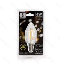 LAMPADINA LED FILAMENTO G45 4W ATTACCO E14 470 LUMEN 2700K LUCE CALDA D45*H78mm ANGOLO 360 GRADI EQUIVALE A 40W AD INCADESCENZA LAMPADINA LED FILAMENTO G45 4W ATTACCO E14 470 LUMEN 2700K LUCE CALDA D45*H78mm ANGOLO 360 GRADI EQUIVALE A 40W AD INCADESCENZA