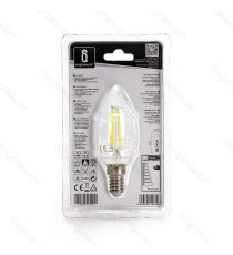 LAMPADINA LED FILAMENTO G45 4W ATTACCO E14 470 LUMEN 2700K LUCE CALDA D45*H78mm ANGOLO 360 GRADI EQUIVALE A 40W AD INCADESCENZA