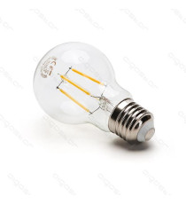 LAMPADINA LED FILAMENTO A60 4W ATTACCO E27 470 LUMEN 2700K LUCE CALDA D60*H105mm ANGOLO 360 GRADI EQUIVALE A 40W AD INCADESCENZA