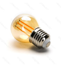 LAMPADINA LED FILAMENTO AMBRATA G45 4W ATTACCO E14 420 LUMEN 2200K LUCE CALDA D45*H78mm ANGOLO 360° EQUIVALE 37W INCADESCENZA LAMPADINA LED FILAMENTO AMBRATA G45 4W ATTACCO E14 420 LUMEN 2200K LUCE CALDA D45*H78mm ANGOLO 360° EQUIVALE 37W INCADESCENZA