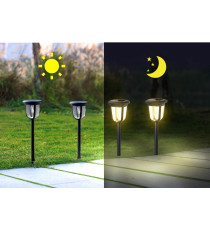 LAMPADA SOLARE DA GIARDINO LED  0,08W 1,5 LUMEN 6500K LUCE FREDDA L125*W125*H366mm 2V - LAMPADE SOLARE IMPERMEABILE IN ACCIAIO LAMPADA SOLARE DA GIARDINO LED  0,08W 1,5 LUMEN 6500K LUCE FREDDA L125*W125*H366mm 2V - LAMPADE SOLARE IMPERMEABILE IN ACCIAIO