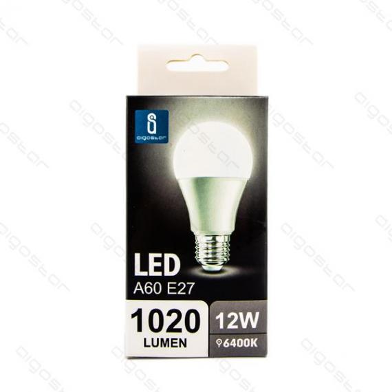LAMPADINA LED A5 A60 12W ATTACCO E27 1020 LUMEN COLOR BOX 6400K