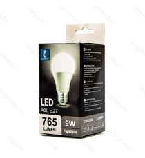LAMPADINA LED A5 A60 10W ATTACCO E27 850 LUMEN COLOR BOX 6400K LUCE FREDDA MISURA D60*H109mm EQUIVALE 85W INCANDESCENZA LAMPADINA LED A5 A60 10W ATTACCO E27 850 LUMEN COLOR BOX 6400K LUCE FREDDA MISURA D60*H109mm EQUIVALE 85W INCANDESCENZA