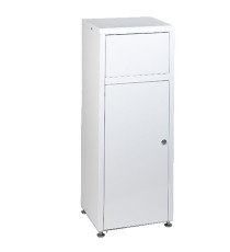 Contenitore Mini Mec - in metallo - 40x32,4x107,5 cm - bianco - 50 L - Medial International