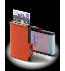 PORTA TESSERE MONDRAGHI RACING ORANGE - MINI WALLET IN PELLE CON PROTEZIONE RFID - 9 TESSERE - CARDS + BANCONOTE MADE IN ITALY PORTA TESSERE MONDRAGHI RACING ORANGE - MINI WALLET IN PELLE CON PROTEZIONE RFID - 9 TESSERE - CARDS + BANCONOTE MADE IN ITALY