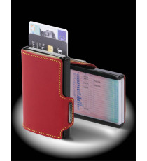 PORTA TESSERE MONDRAGHI RACING RED - MINI WALLET IN PELLE CON PROTEZIONE RFID - 9 TESSERE - CARDS + BANCONOTE MADE IN ITALY PORTA TESSERE MONDRAGHI RACING RED - MINI WALLET IN PELLE CON PROTEZIONE RFID - 9 TESSERE - CARDS + BANCONOTE MADE IN ITALY