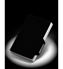 Porta tessere Mondraghi CARBON,mini wallet in pelle con protezione RFID,fino a 9 tessere + banconote Made in Italy Porta tessere Mondraghi CARBON,mini wallet in pelle con protezione RFID,fino a 9 tessere + banconote Made in Italy