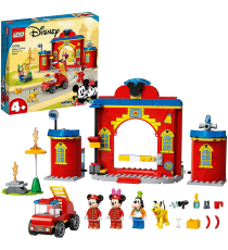 Lego Disney - Mickey and Friends Autopompa e Caserma di Topolino e i Suoi Amici con un Camion dei Pompieri Giocattolo - 10776 Lego Disney - Mickey and Friends Autopompa e Caserma di Topolino e i Suoi Amici con un Camion dei Pompieri Giocattolo - 10776