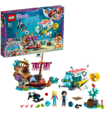 Lego Friends - La Missione di Soccorso dei Delfini - Playset con Barca e Sottomarino, Relitto e Figure dei Delfini - 41378 Lego Friends - La Missione di Soccorso dei Delfini - Playset con Barca e Sottomarino, Relitto e Figure dei Delfini - 41378