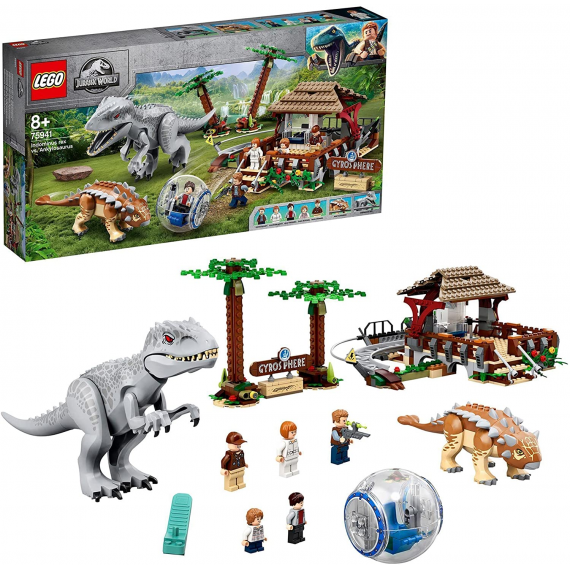 Lego Jurassic World - Indominus Rex Contro Ankylosaurus - Set Dinosauri  Giocattolo da Costruire con Girosfera - 75941