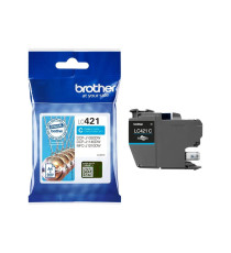 ORIGINALE BROTHER LC421C CIANO CARTUCCIA ORIGINALE PER BROTHER DCP-J1050DW,J1140DW,MFC-J1010DW LC-421 200 PAGINE