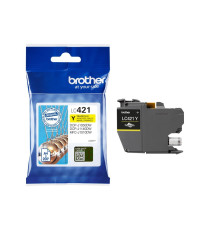 ORIGINALE BROTHER LC421Y GIALLA CARTUCCIA ORIGINALE PER BROTHER DCP-J1050DW,J1140DW,MFC-J1010DW LC-421 200 PAGINE