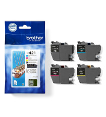 PACK ORIGINALE BROTHER LC421VAL 4 CARTUCCE ORIGINALI PER BROTHER DCP-J1050DW,J1140DW,MFC-J1010DW LC-421BK-C-M-Y 200 PAGINE CAD. PACK ORIGINALE BROTHER LC421VAL 4 CARTUCCE ORIGINALI PER BROTHER DCP-J1050DW,J1140DW,MFC-J1010DW LC-421BK-C-M-Y 200 PAGINE CAD.